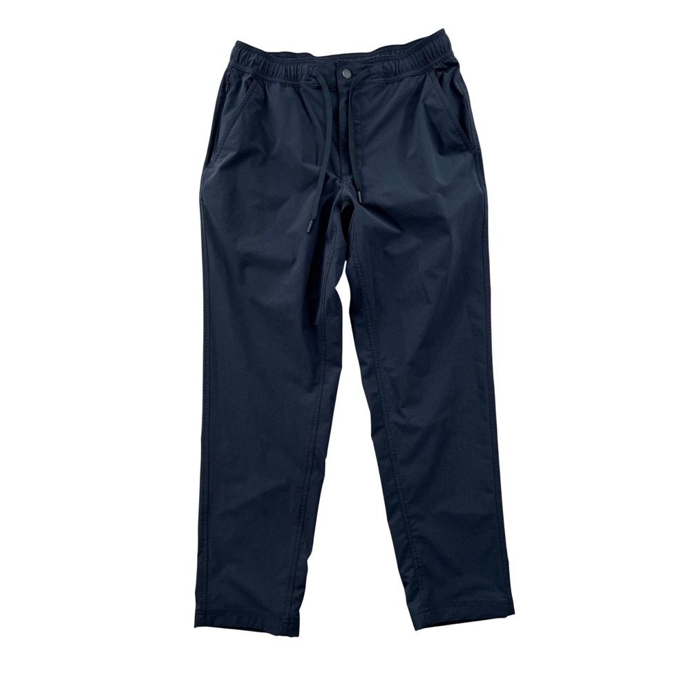 Duluth Trading First Resort Pants Men M Navy Blue Elastic Waist Drawstring 60118